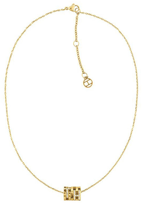 Tommy Hilfiger Módne pozlátený náhrdelník s fashion príveskom TH2780384