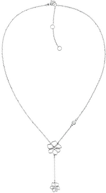 Tommy Hilfiger Pôvabný kvetinový náhrdelník z ocele TH2780367