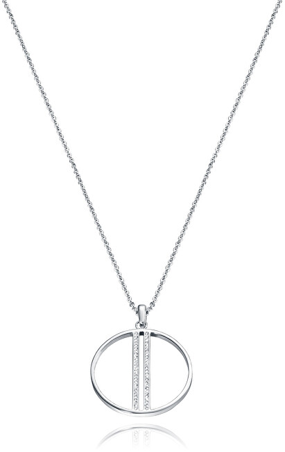 Viceroy Oceľový fashion náhrdelník so zirkónmi Chic 75041C01000