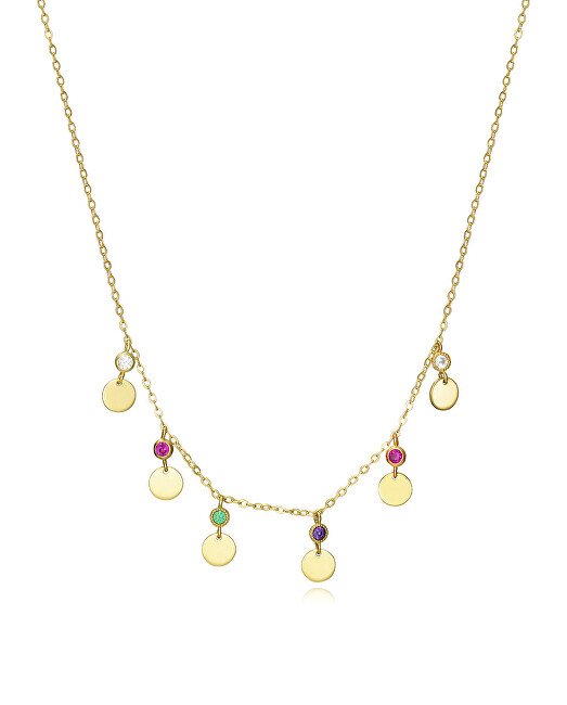 Viceroy Pozlátený náhrdelník s príveskami Trend 13006C100-59