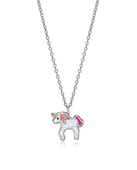 Viceroy Pôvabný strieborný náhrdelník Unicorn Sweet 5115C000-19 (retiazka, prívesok)