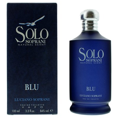 Luciano Soprani Solo Blu toaletná voda pre mužov 100 ml PLUSOSOLOBMXN108015